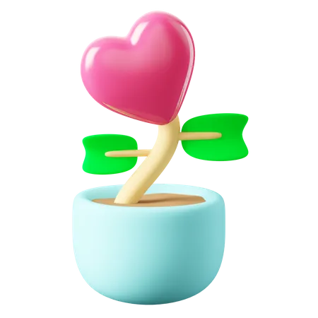 Love plant 3D Icon