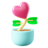 love plant 3d logos