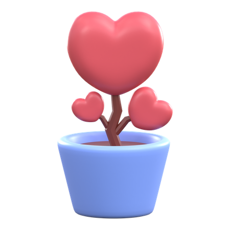 LOVE PLANT  3D Icon