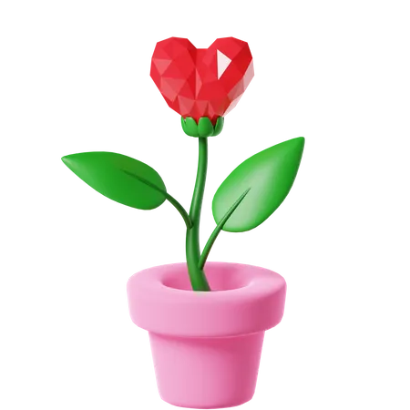Love Plant 3 D Icon 3D Icon