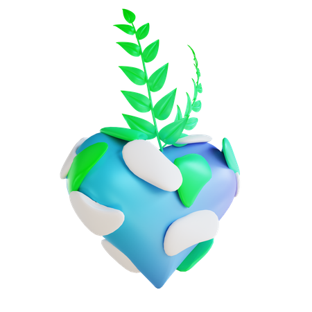 Love Plants  3D Illustration