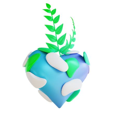 Love Plants 3D Illustration