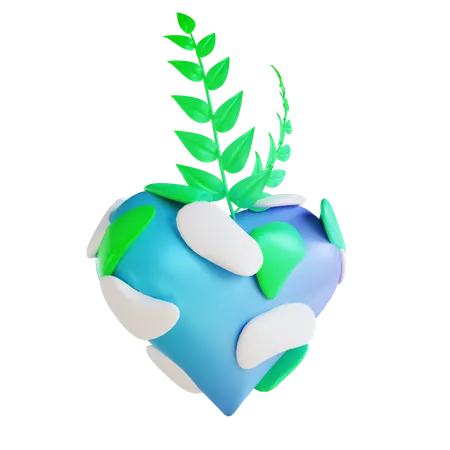 Love Plants  3D Illustration