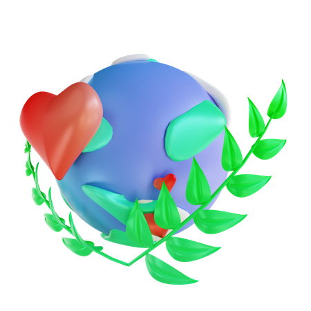 Love Plants 3D Illustration
