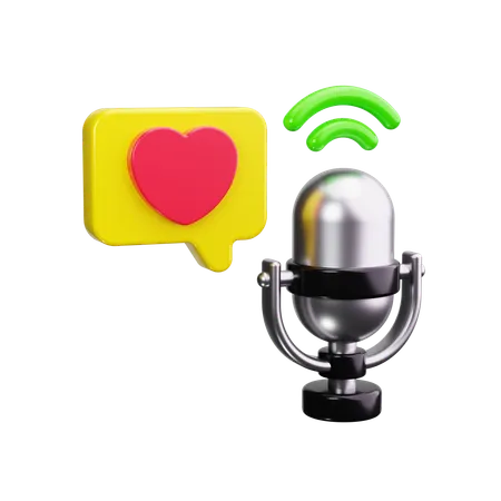 Love Podcast  3D Icon