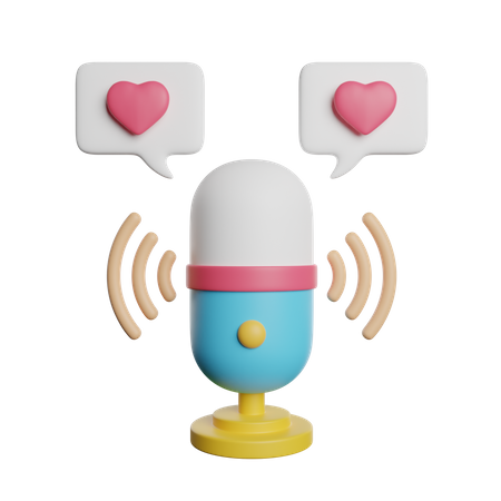Love Podcast  3D Icon
