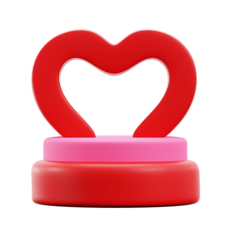 Love Podium  3D Icon