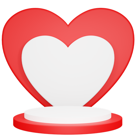 Love Podium  3D Icon