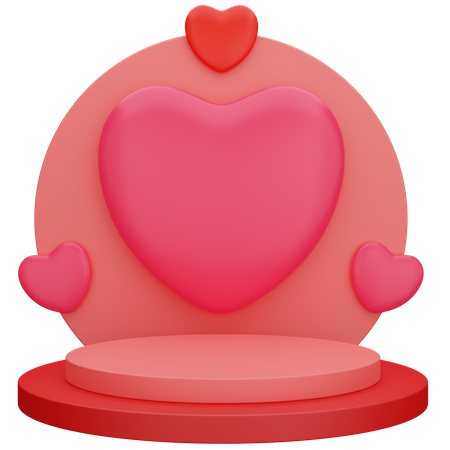 Love Podium  3D Icon