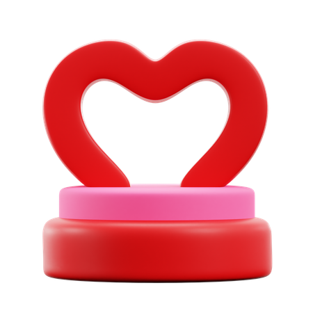 Love Podium  3D Icon