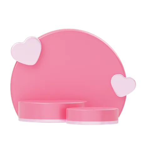 Love Podium Showcase  3D Icon