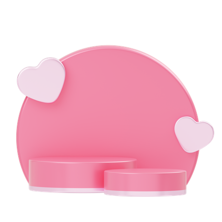 Love Podium Showcase  3D Icon