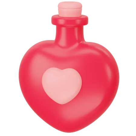 Love Potion 3 D Icon Rendering 3D Icon