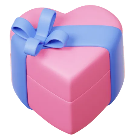 Love Present Box  3D Icon