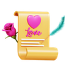 love proposal 3d logo