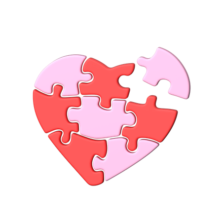 Love Puzzle  3D Icon