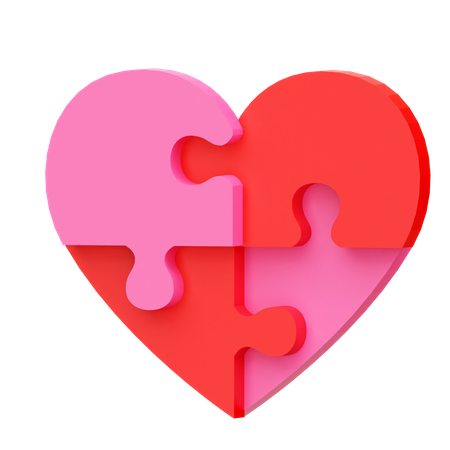 Love Puzzle  3D Icon