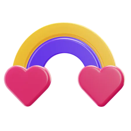 LOVE RAINBOW 3D Icon