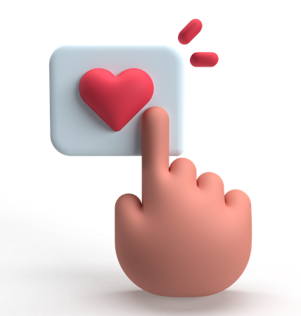 Love Reaction  3D Icon