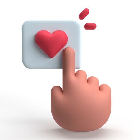 Love Reaction  3D Icon