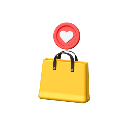 Love reaction after getting bag.  3D Icon