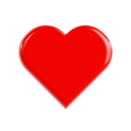 Love Red Emoji  3D Icon