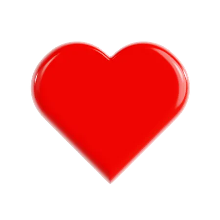 Love Red Emoji  3D Icon
