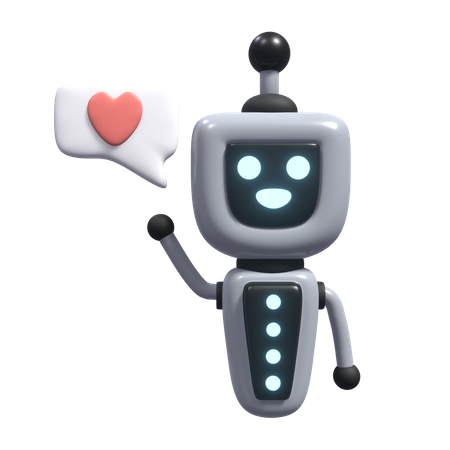 Love Robot  3D Icon