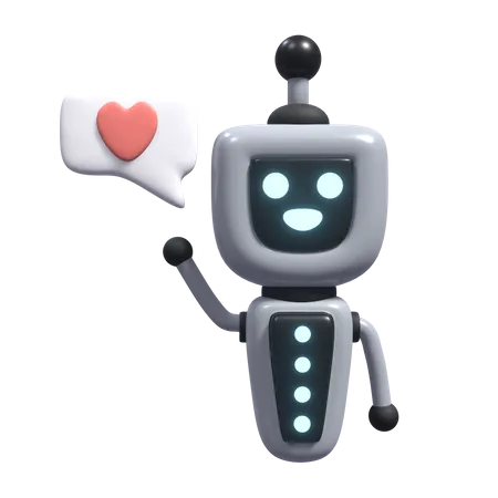 Love Robot  3D Icon