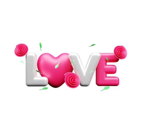 Love Rose  3D Icon