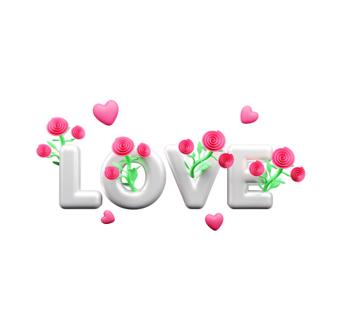 Love Rose  3D Icon