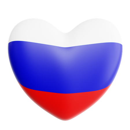 Love Russia  3D Icon