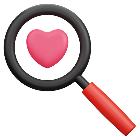 Love Search  3D Icon