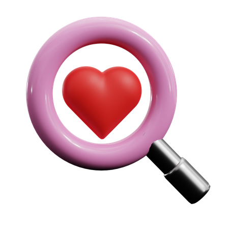 Love Search  3D Icon
