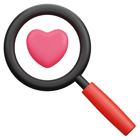 Love Search  3D Icon