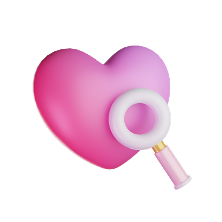 Love Search  3D Icon