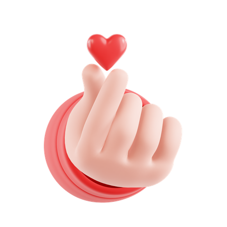 Love SIgn Finger  3D Icon