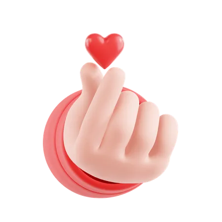 Love SIgn Finger  3D Icon