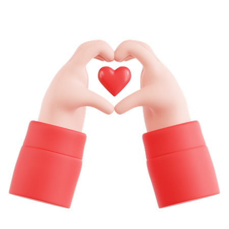 Love SIgn Hand  3D Icon
