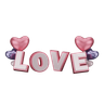 love symbol 3d illustration