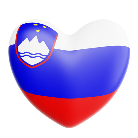 Love Slovenia  3D Icon