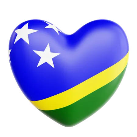 Love Solomon Islands  3D Icon