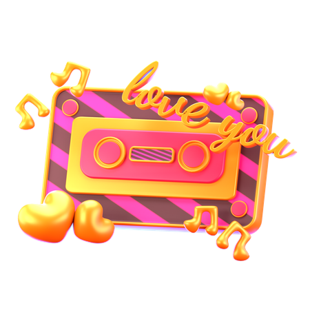 Love Song Tape  3D Icon