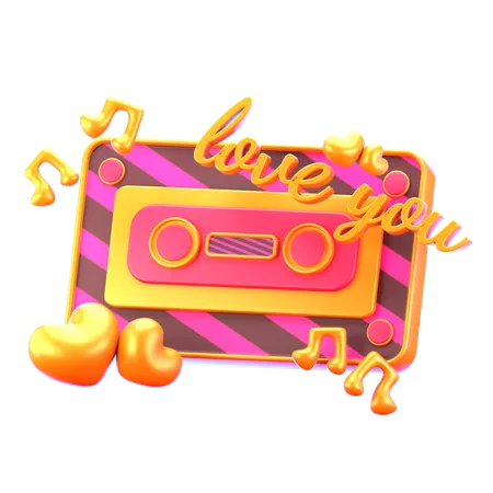 Love Song Tape  3D Icon