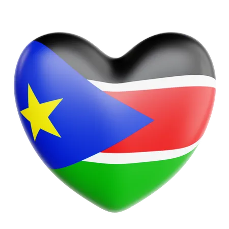 Love South Sudan  3D Icon