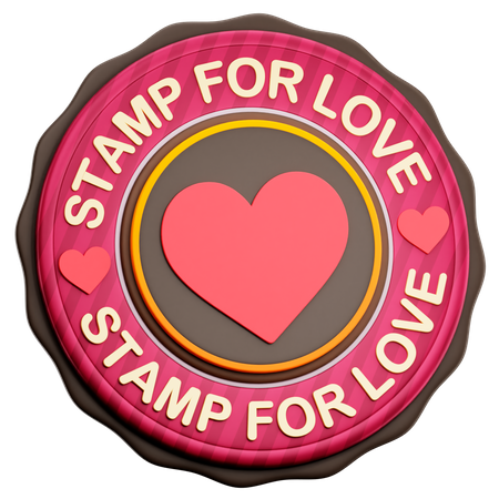 Love Stamp 3D Icon