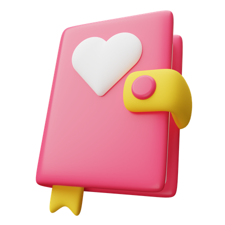 Love Story Diary  3D Icon