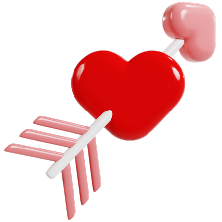 Love Struck Cupid  3D Icon