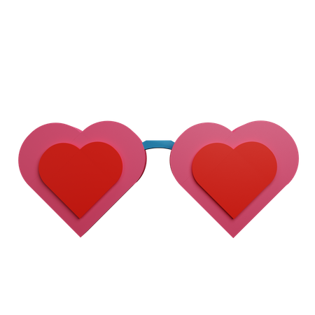 Love Sunglasses  3D Icon