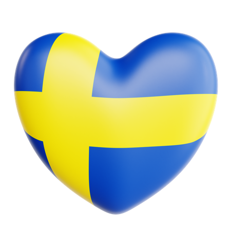 Love Sweden  3D Icon